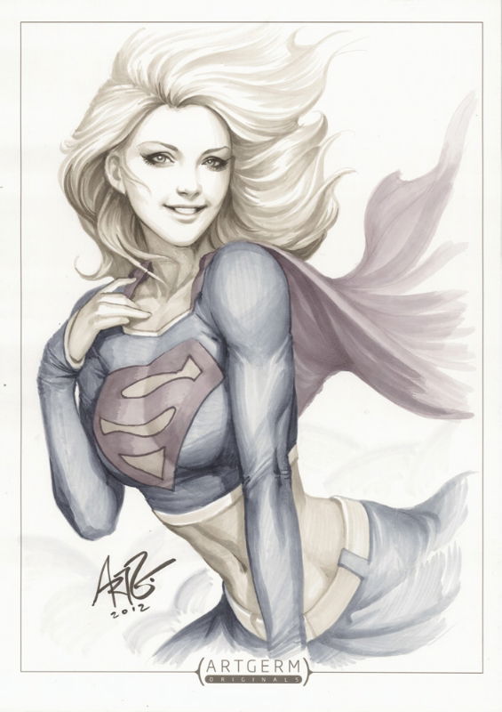 Supergirl - Artgerm Stanley Lau, in Peyton Y's Commissions